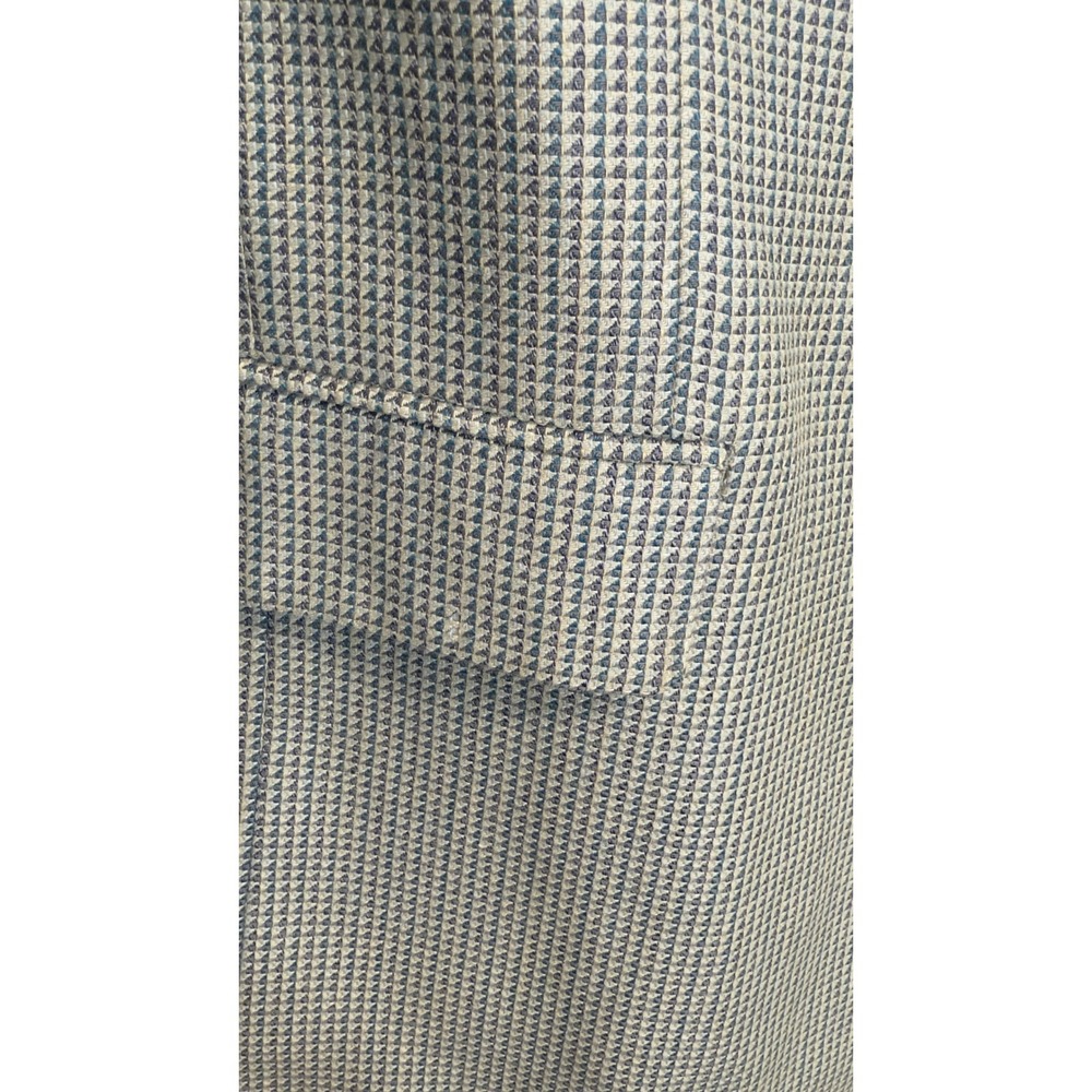 Pierre Balmain Paris Vintage 46L Grey Micro Pattern Two Button Blazer Sport Coat - Picture 6 of 15